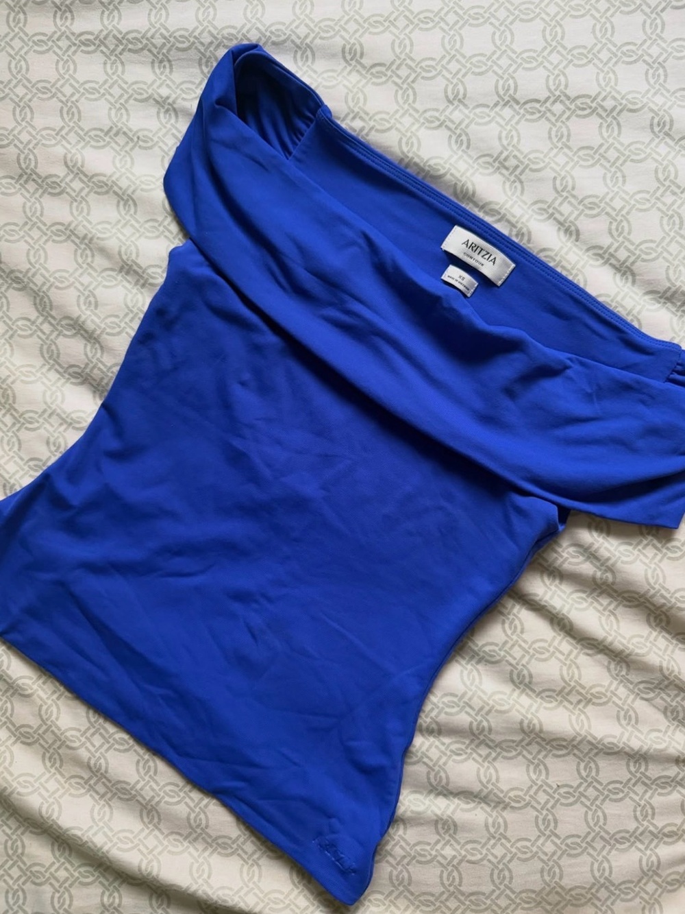 Aritzia Off-Shoulder Cobalt Blue Camisole